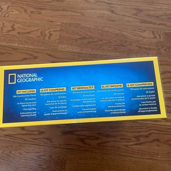 New Unopened National Geographic Marble Run with Motorized Elevator - 150-Piece - Picture 4 of 4
